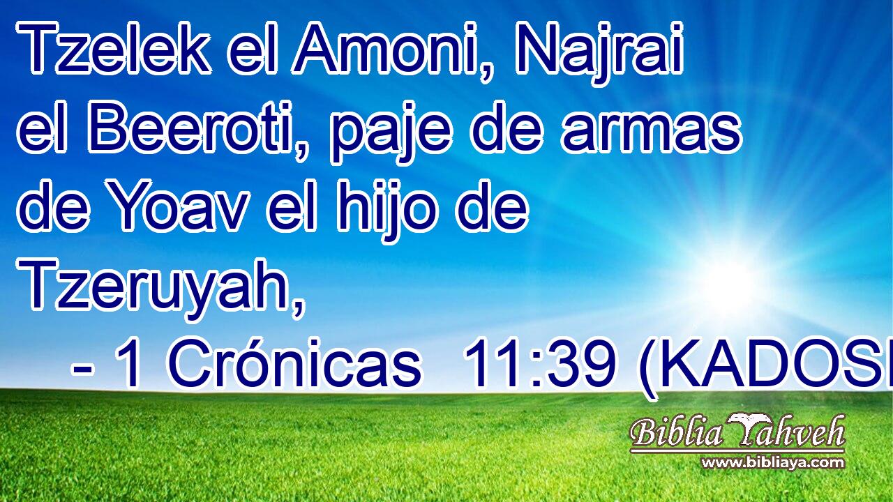  Tzelek el Amoni, Najrai el Beeroti, paje de armas de Yoav el hijo de Tzeruyah, 