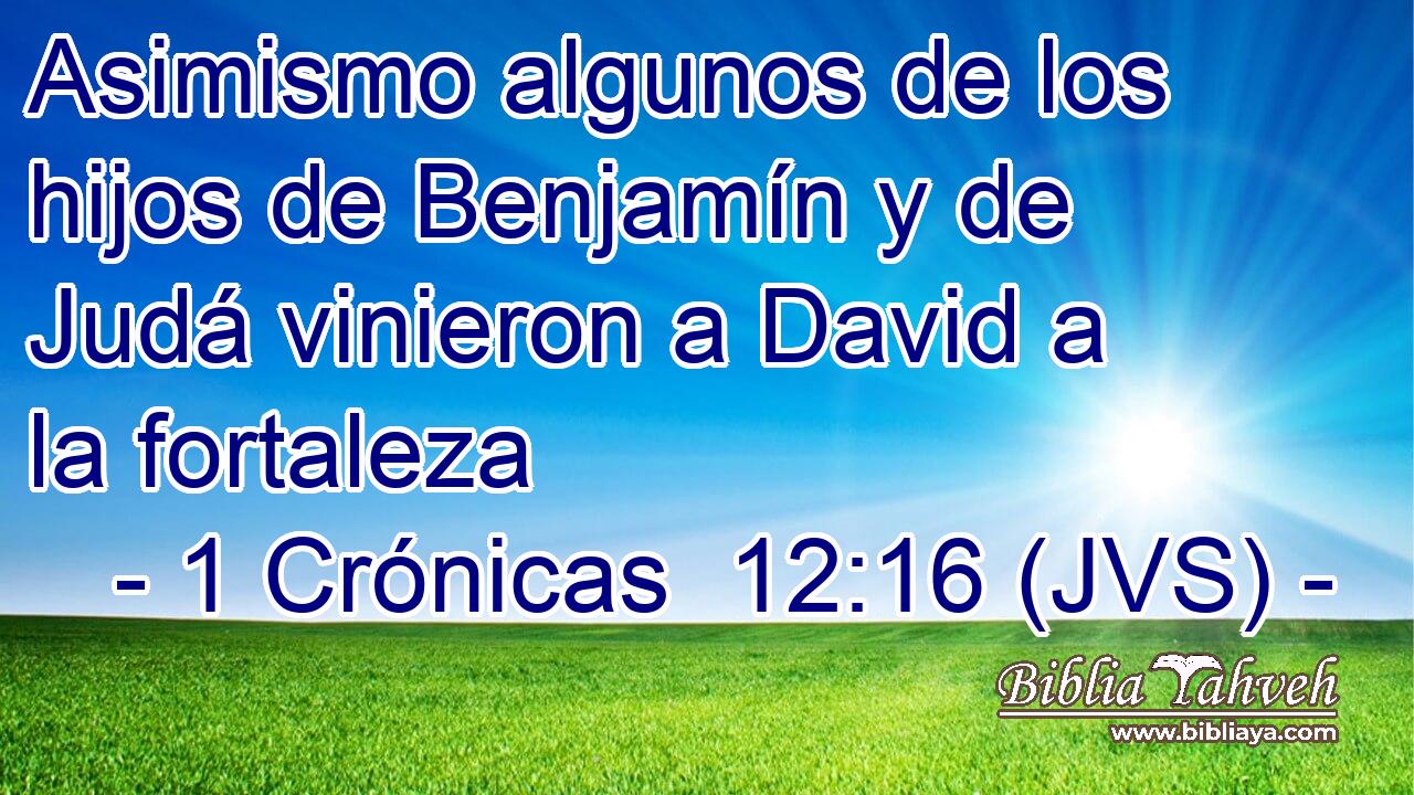 Asimismo algunos de los hijos de Benjamín y de Judá vinieron a David a la fortaleza