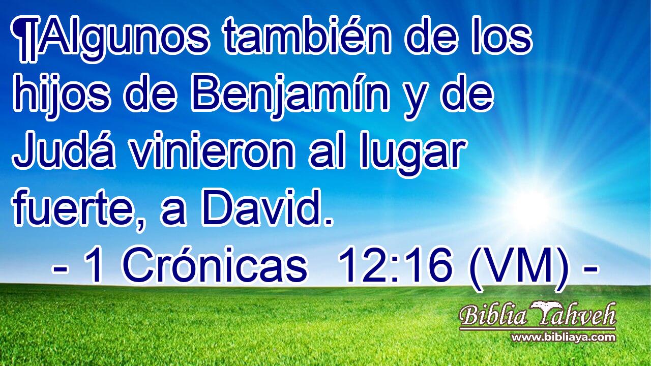  ¶Algunos también de los hijos de Benjamín y de Judá vinieron al lugar fuerte, a David. 