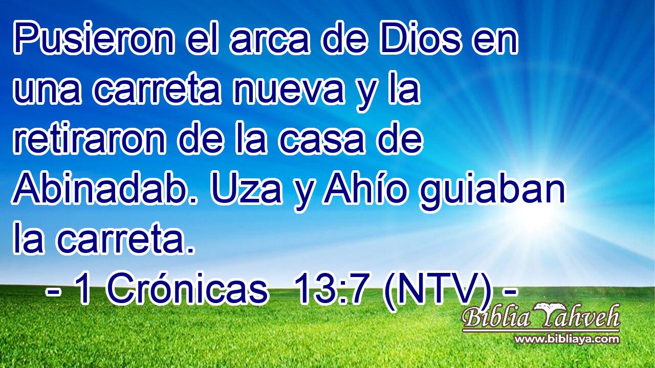 Pusieron el arca de Dios en una carreta nueva y la retiraron de la casa de Abinadab. Uza y Ahío guiaban la carreta.