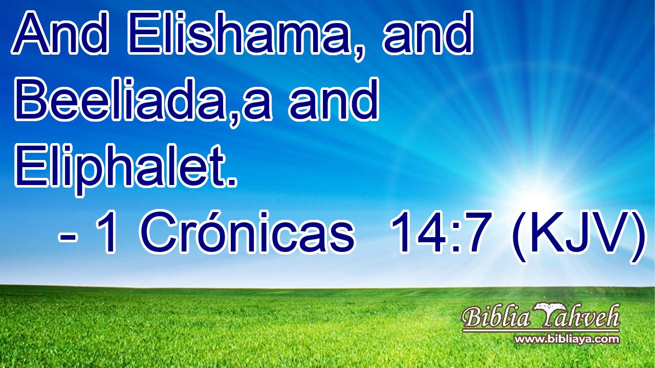 And Elishama, and Beeliada,a and Eliphalet.