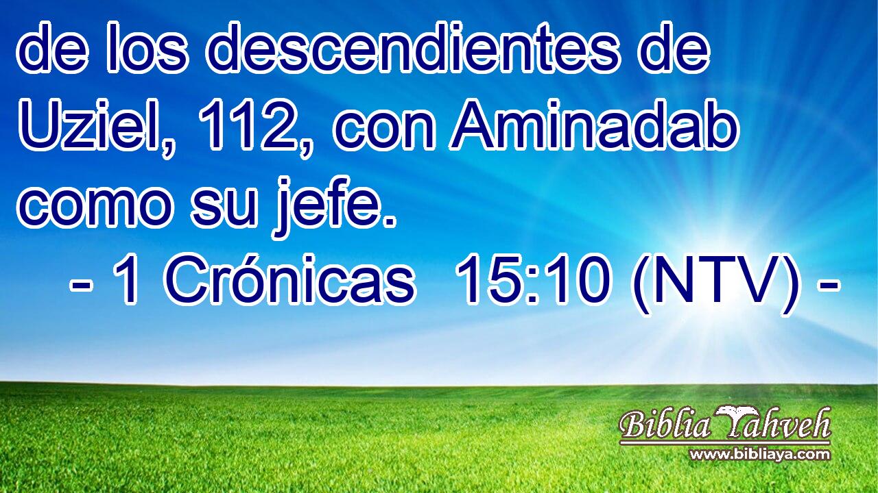 de los descendientes de Uziel, 112, con Aminadab como su jefe.