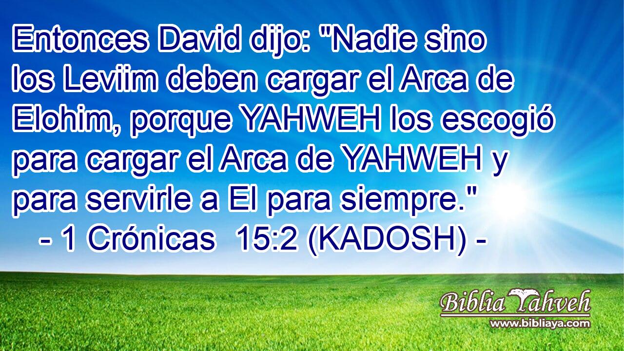  Entonces David dijo: 