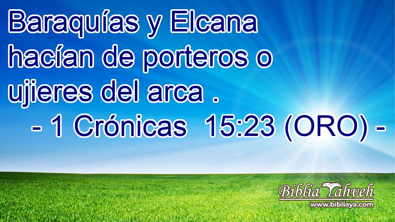  Baraquías y Elcana hacían de porteros o ujieres del arca . 