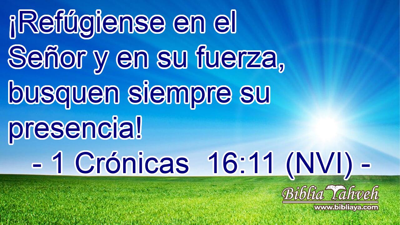  ¡Refúgiense en el Señor y en su fuerza, busquen siempre su presencia! 