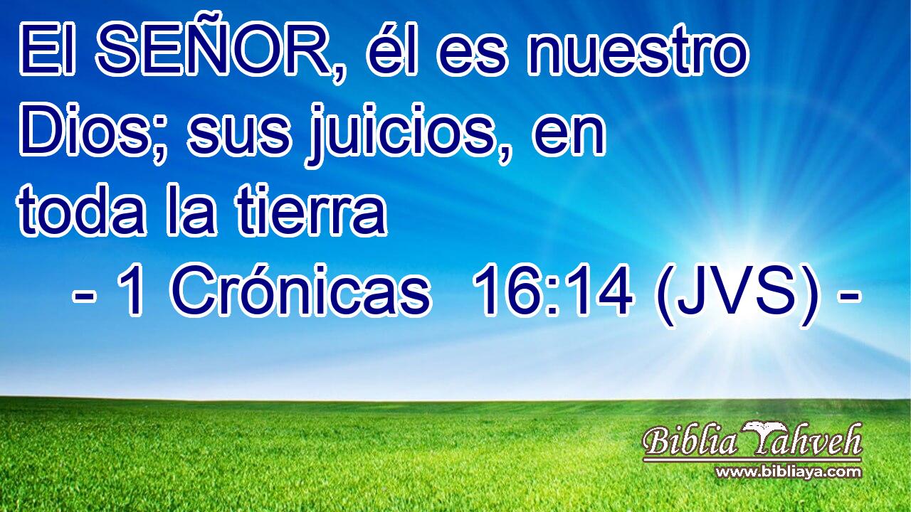 El SEÑOR, él es nuestro Dios; sus juicios, en toda la tierra