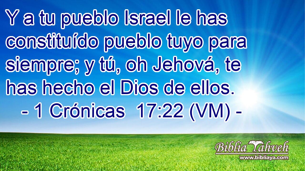  Y a tu pueblo Israel le has constituído pueblo tuyo para siempre; y tú, oh Jehová, te has hecho el Dios de ellos. 