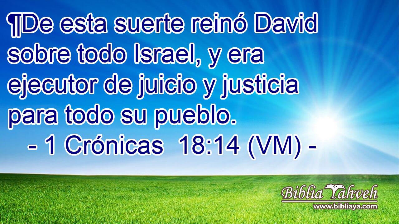  ¶De esta suerte reinó David sobre todo Israel, y era ejecutor de juicio y justicia para todo su pueblo. 