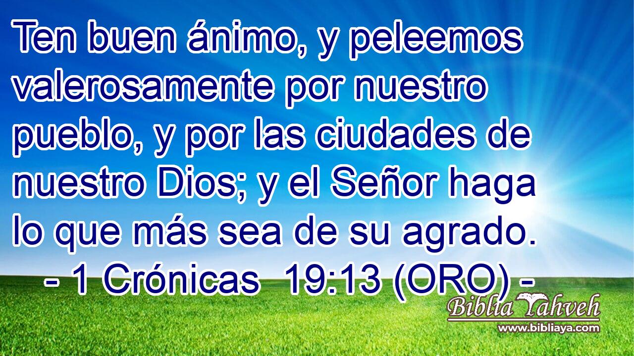  Ten buen ánimo, y peleemos valerosamente por nuestro pueblo, y por las ciudades de nuestro Dios; y el Señor haga lo que más sea de su agrado. 