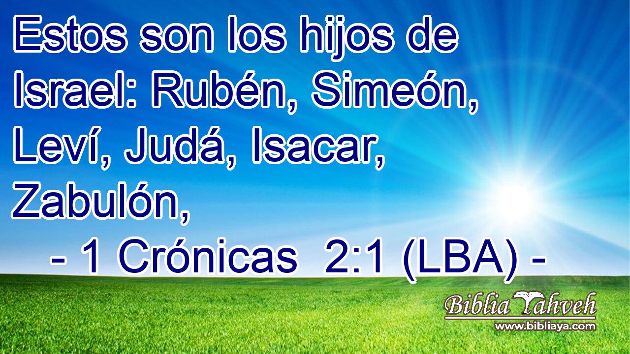 Estos son los hijos de Israel: Rubén, Simeón, Leví, Judá, Isacar, Zabulón,