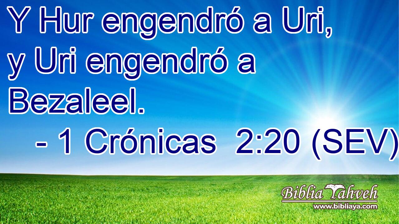 Y Hur engendró a Uri, y Uri engendró a Bezaleel.