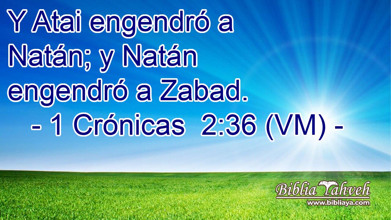  Y Atai engendró a Natán; y Natán engendró a Zabad. 