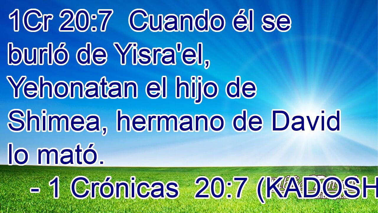 Cuando él se burló de Yisra'el, Yehonatan el hijo de Shimea, hermano de David lo mató. 