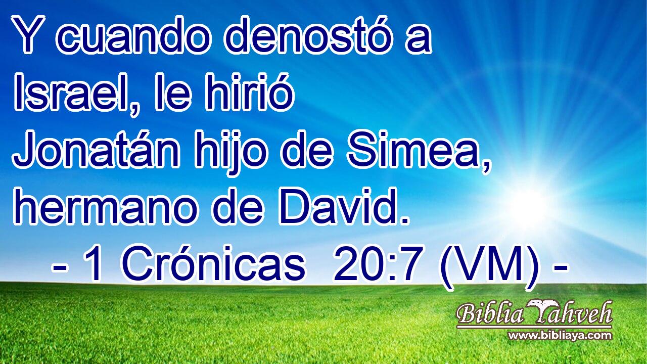  Y cuando denostó a Israel, le hirió Jonatán hijo de Simea, hermano de David. 