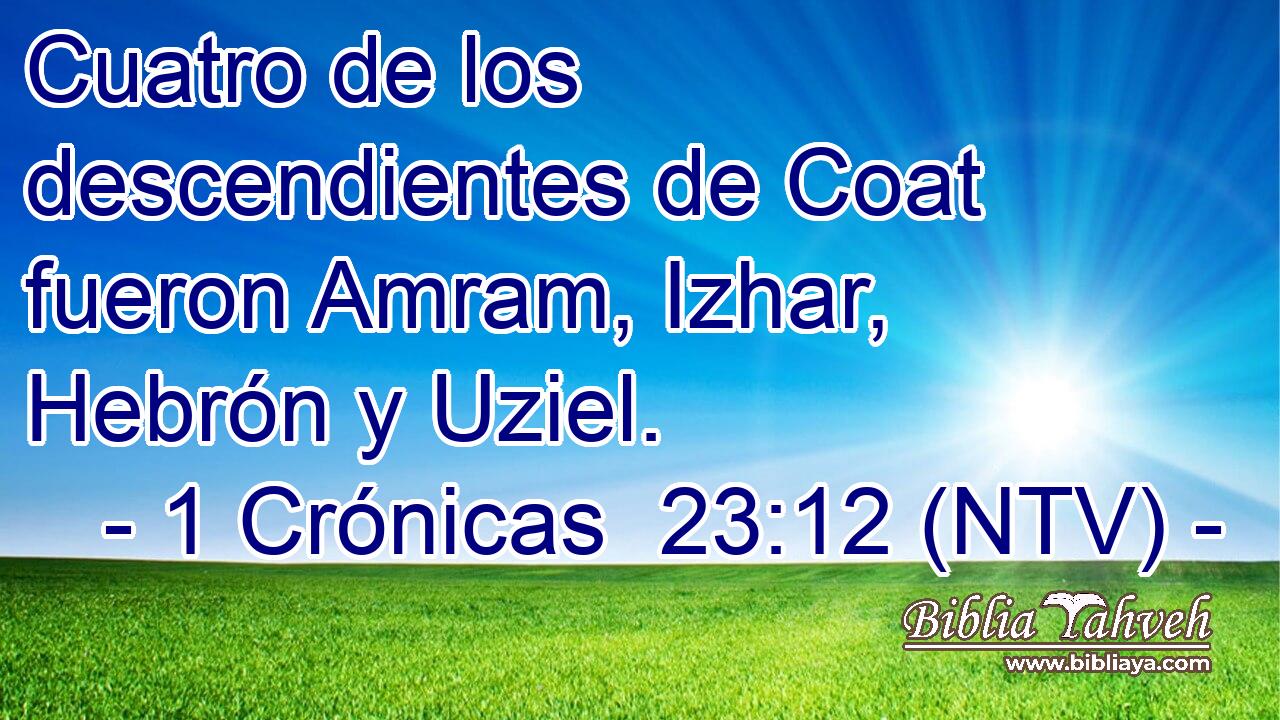 Cuatro de los descendientes de Coat fueron Amram, Izhar, Hebrón y Uziel.