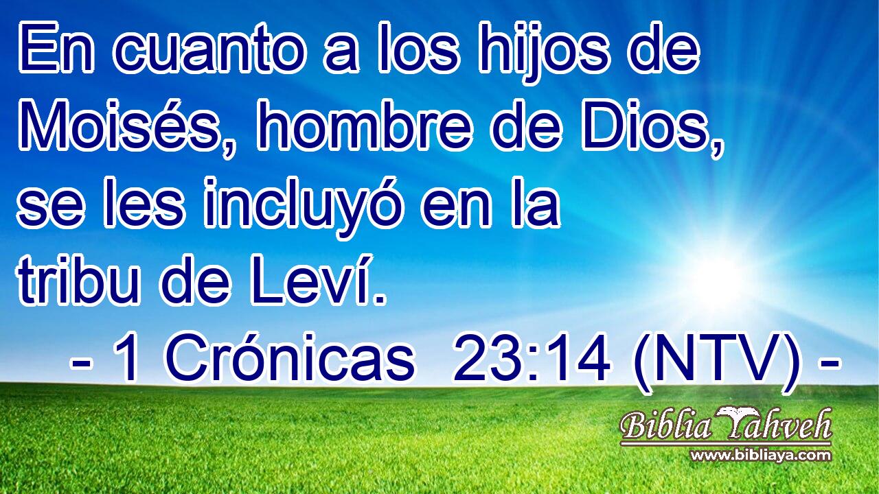 En cuanto a los hijos de Moisés, hombre de Dios, se les incluyó en la tribu de Leví.