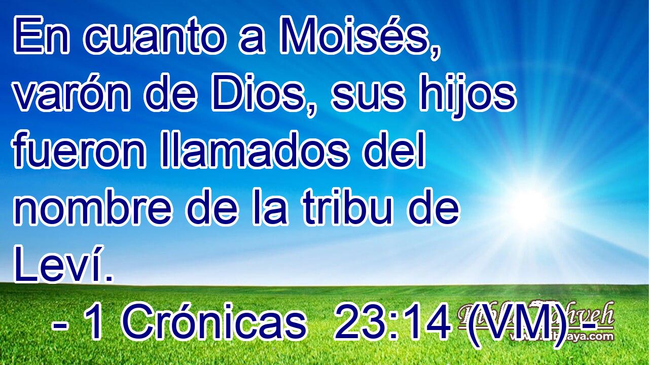  En cuanto a Moisés, varón de Dios, sus hijos fueron llamados del nombre de la tribu de Leví. 