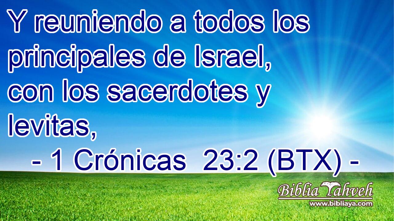 Y reuniendo a todos los principales de Israel, con los sacerdotes y levitas,