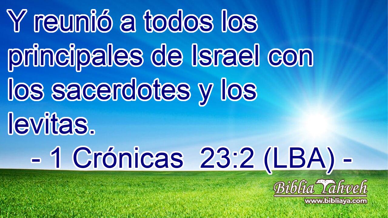 Y reunió a todos los principales de Israel con los sacerdotes y los levitas.