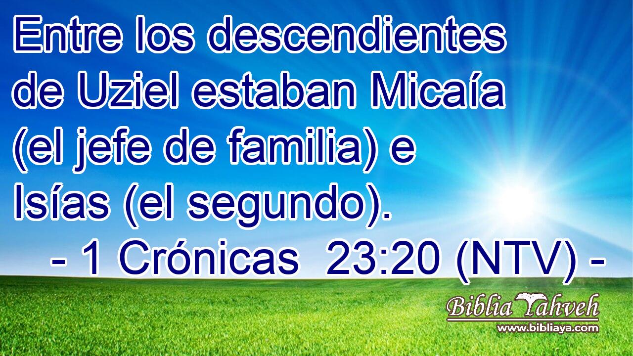 Entre los descendientes de Uziel estaban Micaía (el jefe de familia) e Isías (el segundo).