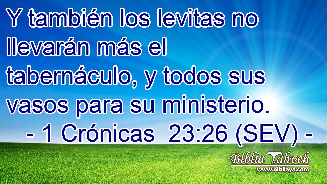 Y también los levitas no llevarán más el tabernáculo, y todos sus vasos para su ministerio.