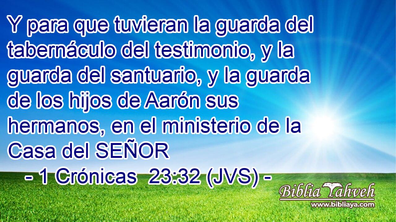 Y para que tuvieran la guarda del tabernáculo del testimonio, y la guarda del santuario, y la guarda de los hijos de Aarón sus hermanos, en el ministerio de la Casa del SEÑOR