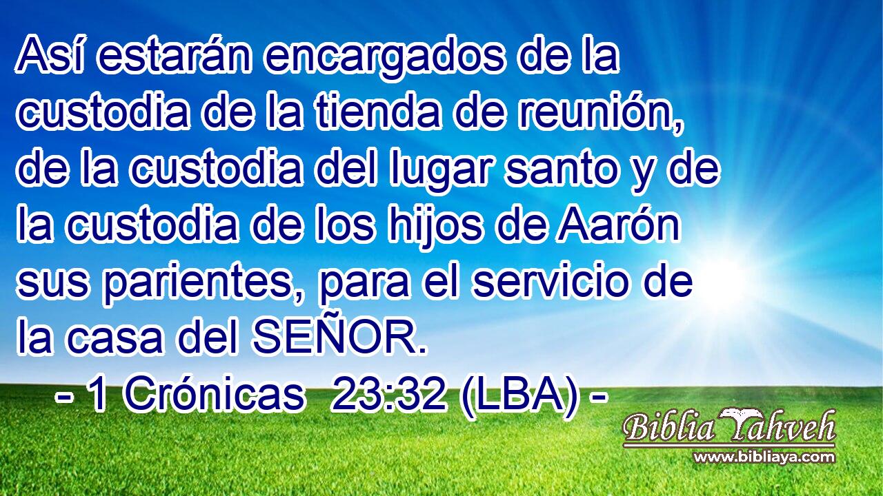Así estarán encargados de la custodia de la tienda de reunión, de la custodia del lugar santo y de la custodia de los hijos de Aarón sus parientes, para el servicio de la casa del SEÑOR.