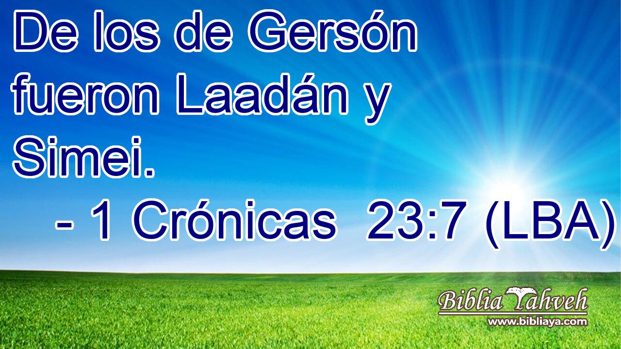 De los de Gersón fueron Laadán y Simei.