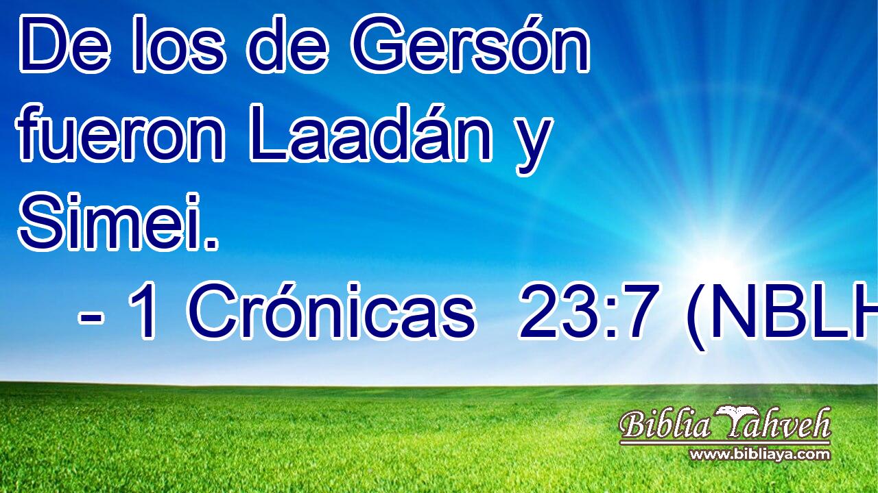  De los de Gersón fueron Laadán y Simei. 