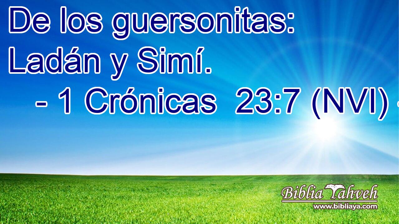  De los guersonitas: Ladán y Simí. 