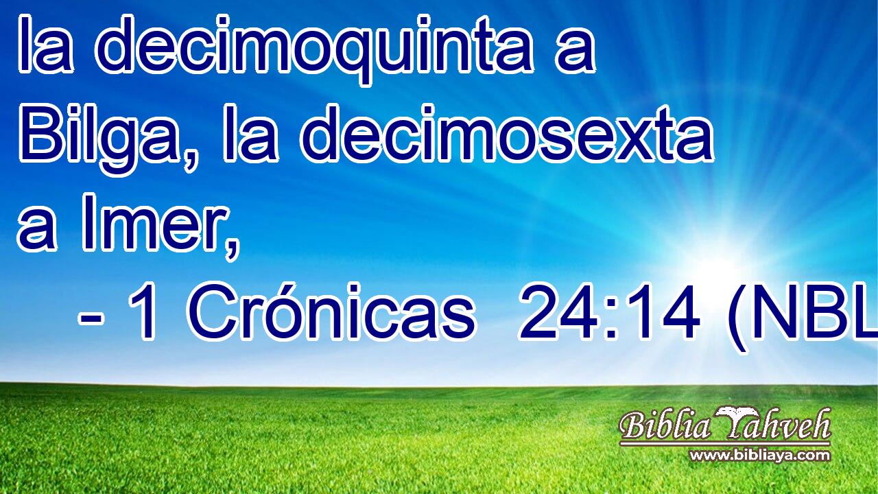  la decimoquinta a Bilga, la decimosexta a Imer, 