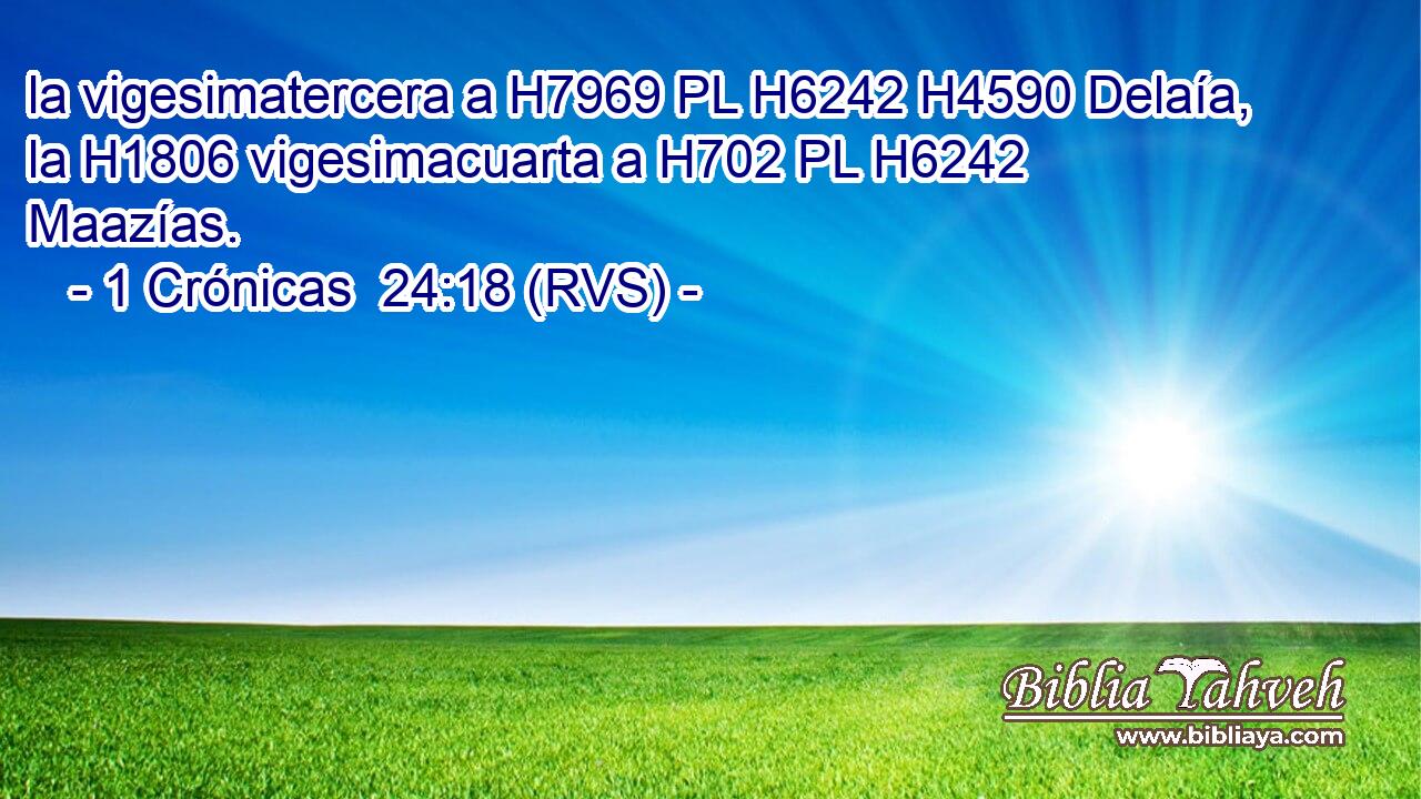 la vigesimatercera a H7969 PL H6242 H4590 Delaía, la H1806 vigesimacuarta a H702 PL H6242 Maazías. 