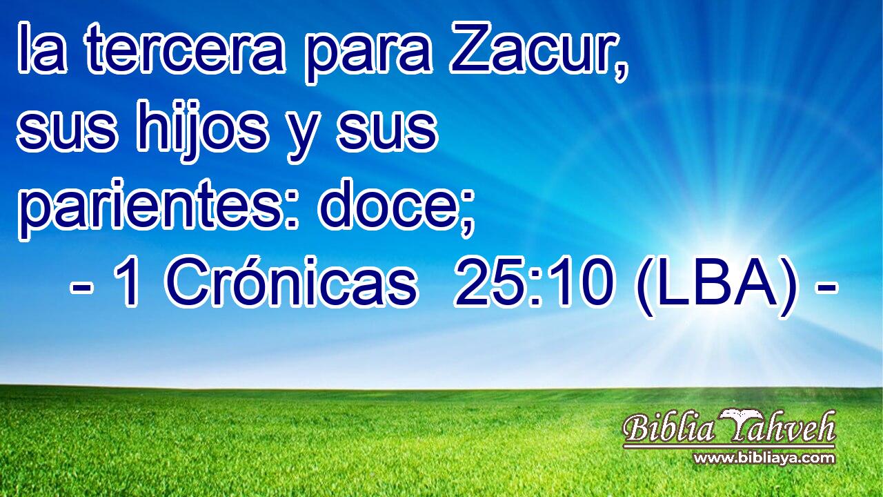 la tercera para Zacur, sus hijos y sus parientes: doce;