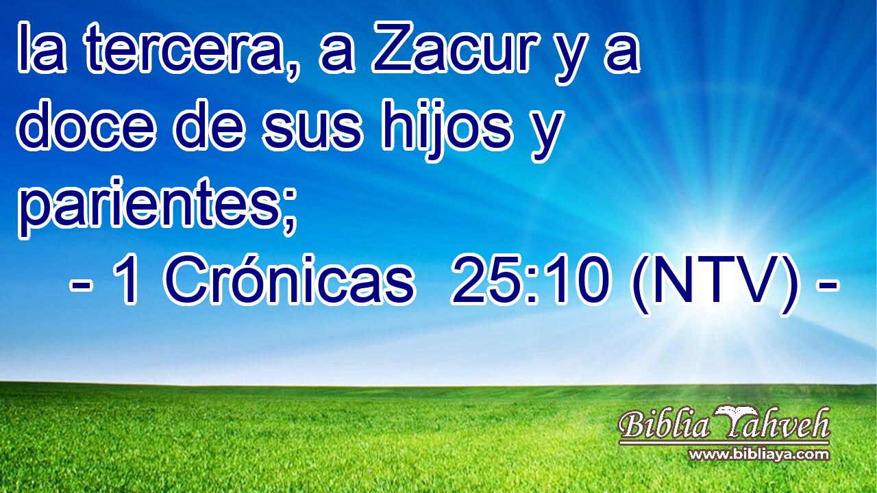 la tercera, a Zacur y a doce de sus hijos y parientes;