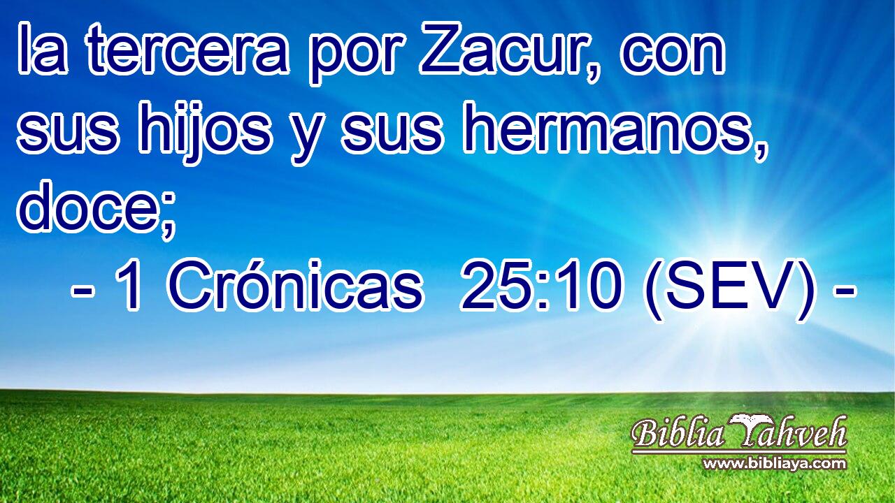 la tercera por Zacur, con sus hijos y sus hermanos, doce;