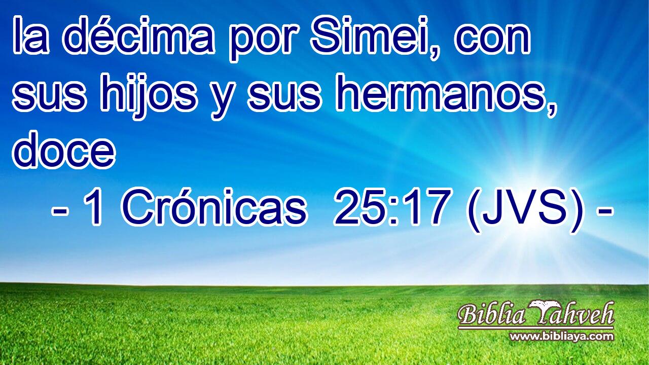 la décima por Simei, con sus hijos y sus hermanos, doce
