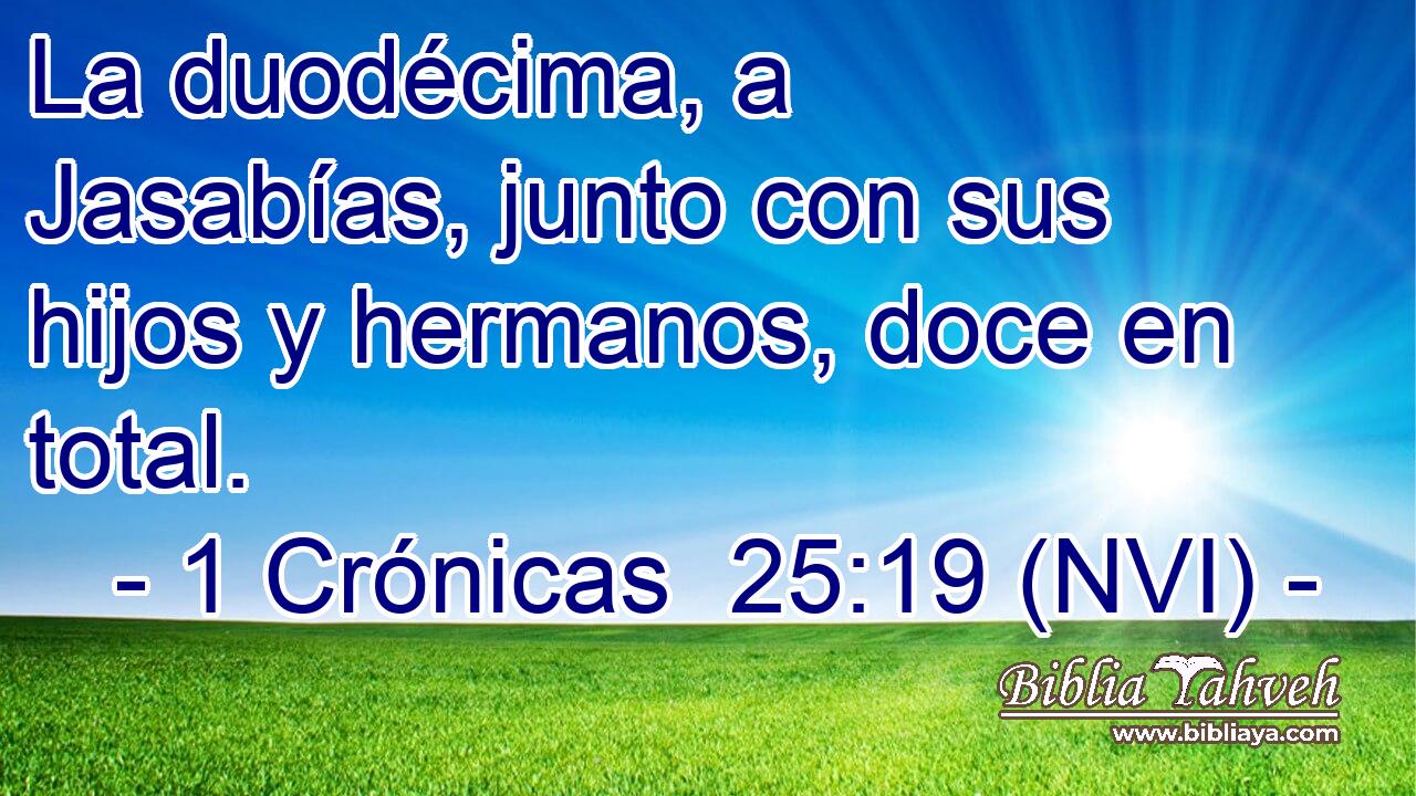  La duodécima, a Jasabías, junto con sus hijos y hermanos, doce en total. 
