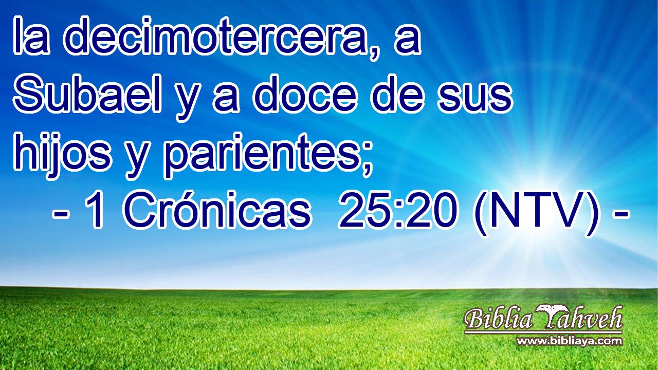 la decimotercera, a Subael y a doce de sus hijos y parientes;