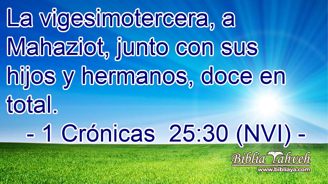  La vigesimotercera, a Mahaziot, junto con sus hijos y hermanos, doce en total. 