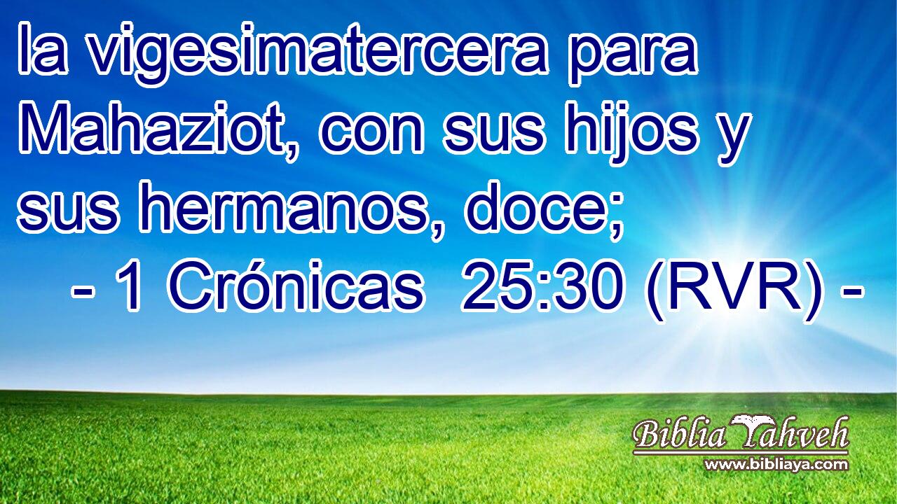 la vigesimatercera para Mahaziot, con sus hijos y sus hermanos, doce;