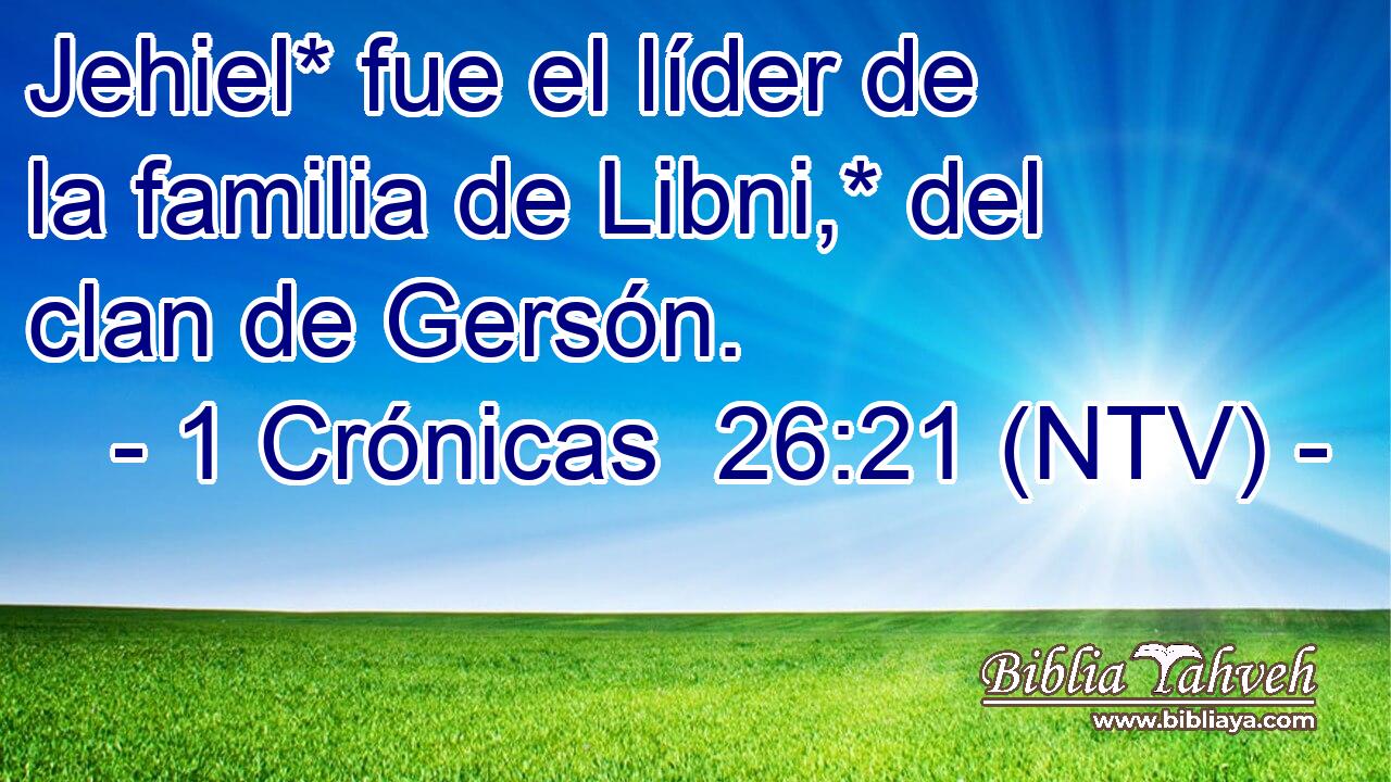 Jehiel* fue el líder de la familia de Libni,* del clan de Gersón.