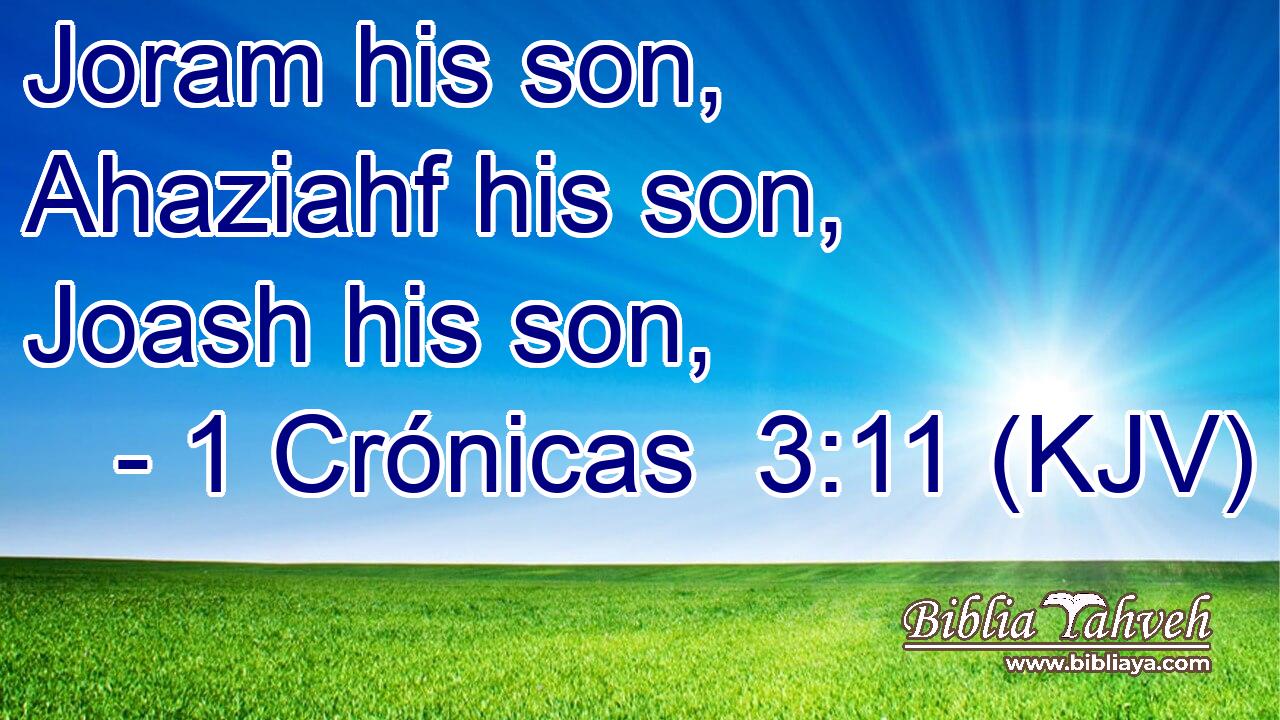 Joram his son, Ahaziahf his son, Joash his son,