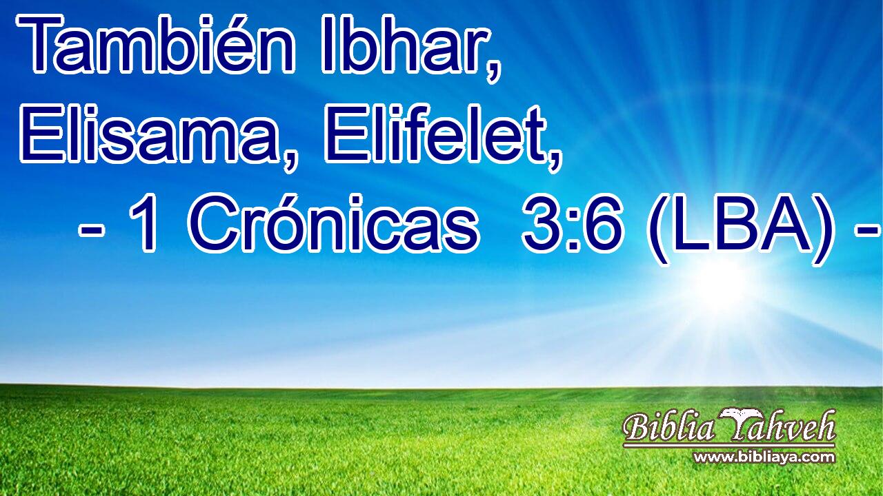 También Ibhar, Elisama, Elifelet,