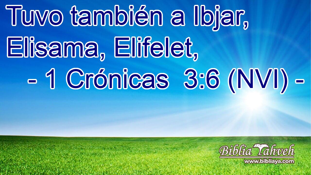  Tuvo también a Ibjar, Elisama, Elifelet, 