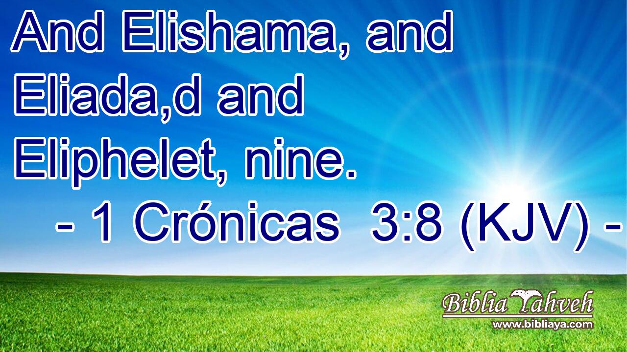 And Elishama, and Eliada,d and Eliphelet, nine.