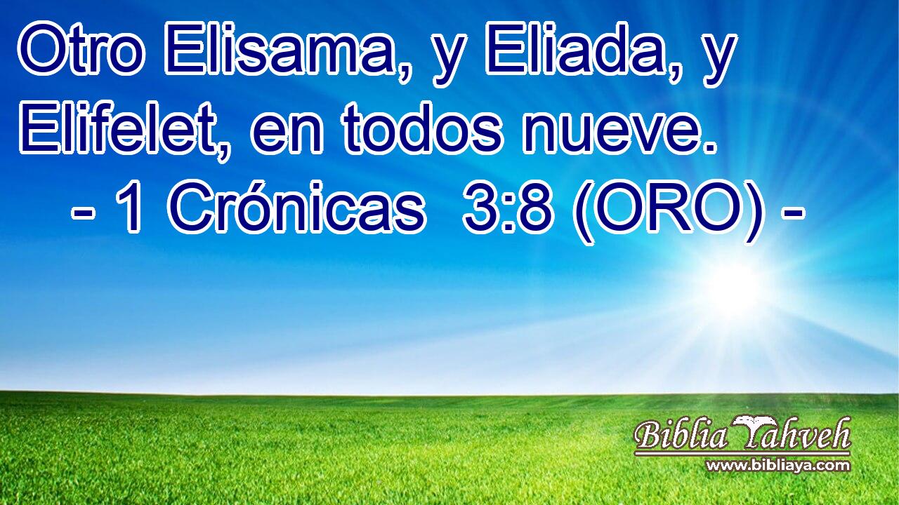  Otro Elisama, y Eliada, y Elifelet, en todos nueve. 