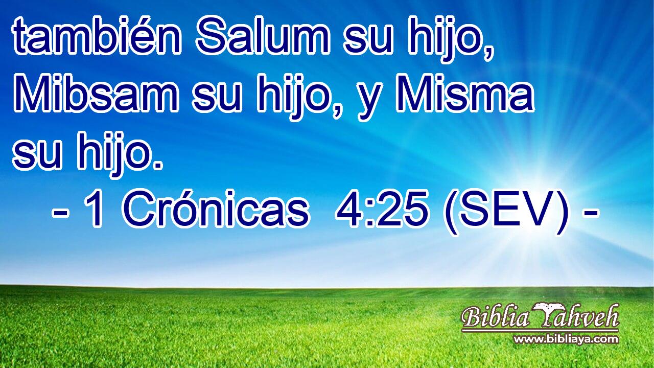 también Salum su hijo, Mibsam su hijo, y Misma su hijo.