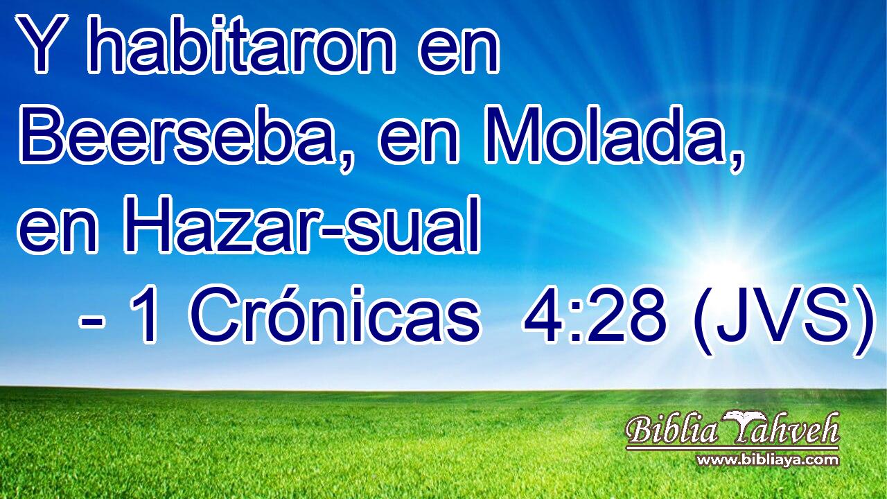Y habitaron en Beerseba, en Molada, en Hazar-sual