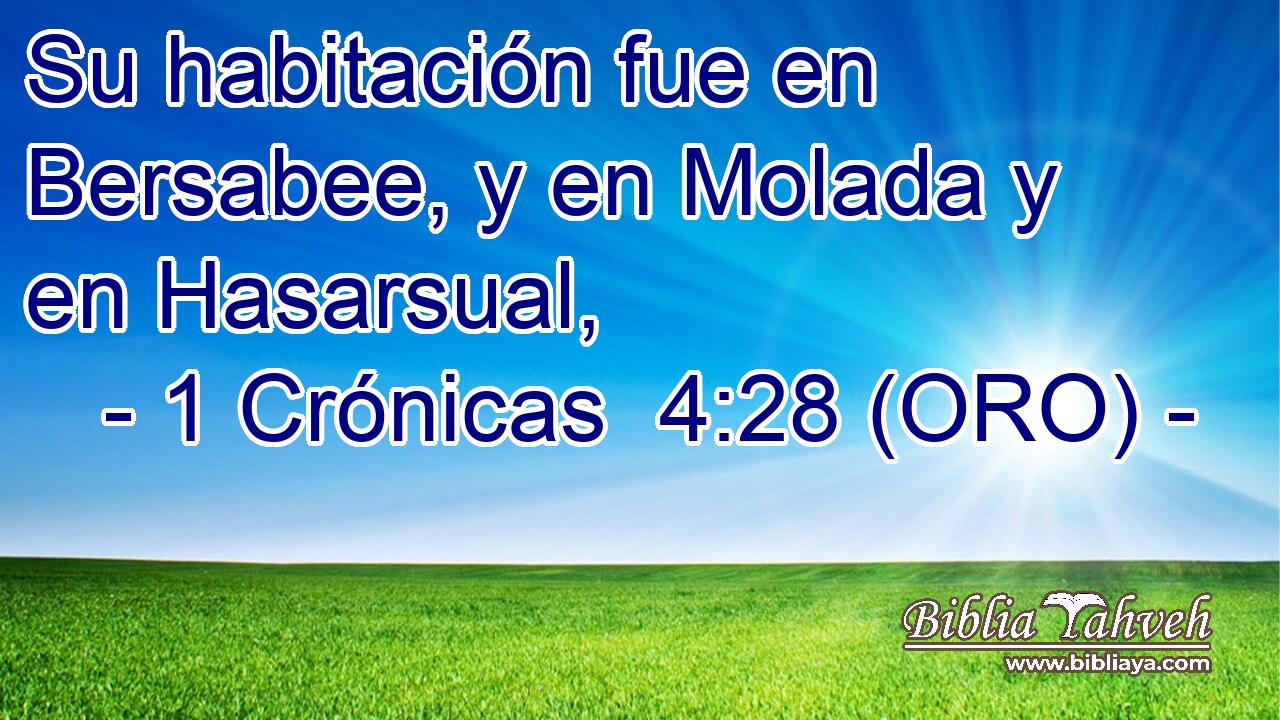 Su habitación fue en Bersabee, y en Molada y en Hasarsual, 
