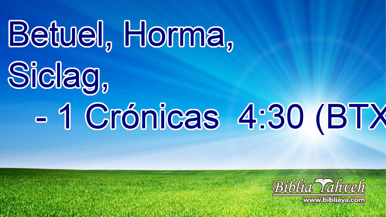 Betuel, Horma, Siclag,